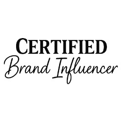 &ldquo;Certified Brand Influencer&rdquo; badge-style logo with clean, professional design for Ride or Die Babygirl Homepage.